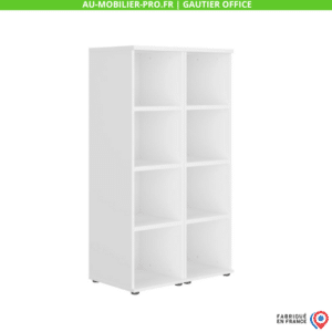 Armoire blanche moderne, étagères, Gautier Office, France.