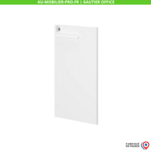 Panneau blanc vertical, logo Gautier Office.