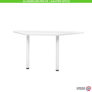 Table ovale blanche moderne, Gautier Office, fabriquée en France.