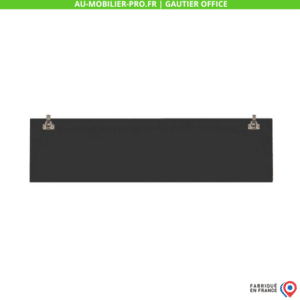Panneau frontal noir pour bureau, Gautier Office.
