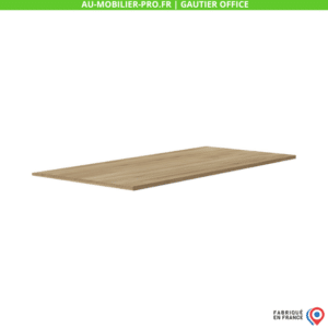 Plateau de bureau en chêne, fabriqué en France.